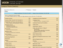 Tablet Screenshot of phonedir.uccs.edu