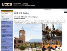 Tablet Screenshot of catalog.uccs.edu