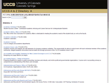 Tablet Screenshot of a2z.webworks.uccs.edu