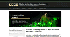 Desktop Screenshot of mae.uccs.edu