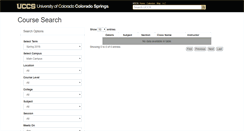 Desktop Screenshot of course.uccs.edu