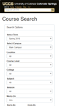 Mobile Screenshot of course.uccs.edu